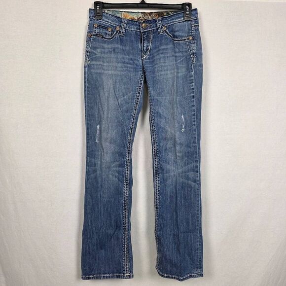 Adiktd Bootcut Jeans 6 W29 Embellished Pockets - Picture 2 of 10